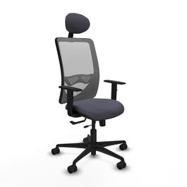 PIQUERAS Y CRESPO Silla de oficina Zulema con Mecanismo Sincro/Traslack, Gris