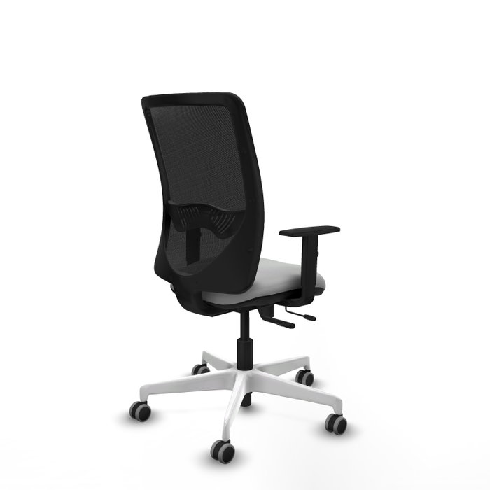 PIQUERAS Y CRESPO Silla de oficina Zulema Gris claro con malla Negra