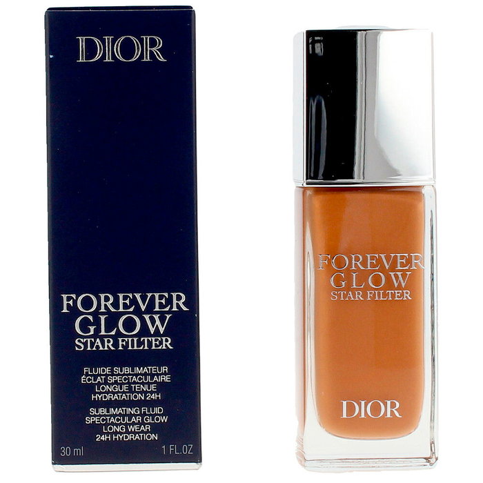 Dior Forever Glow Star Filter Fluido #6N Iluminador Prebase Maquillaje 94% Natural
