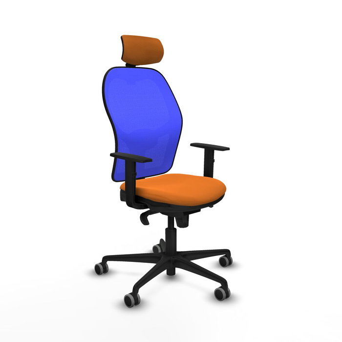 PIQUERAS Y CRESPO Silla de oficina Jorquera Naranja y Azul PIQUERAS Y CRESPO Silla de oficina Jorquera Naranja y Azul