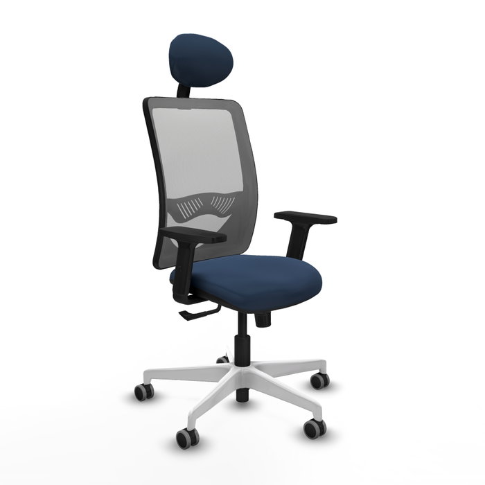 PIQUERAS Y CRESPO Silla de oficina Zulema con mecanismo Sincro, Azul marino y Gris PIQUERAS Y CRESPO Silla de oficina Zulema con mecanismo Sincro, Azul marino y Gris