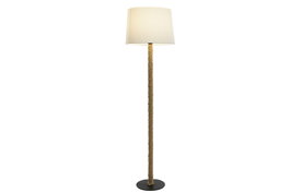 DKD Home Decor Lámpara de pie Metal y Cuerda