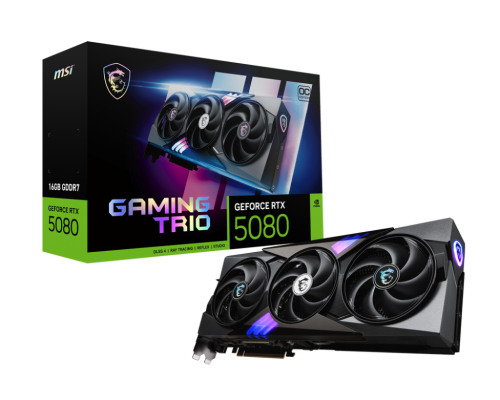MSI GAMING GEFORCE RTX 5080 16G TRIO OC 16GB GDDR7 MSI GAMING GEFORCE RTX 5080 16G TRIO OC 16GB GDDR7