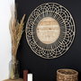 Home Deco Factory Reloj de Pared Ratán Natural, Diámetro 70 cm