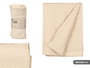 Giftdecor Manta Multiusos con Rayas, Color Beige, 180x240 cm, 90% Algodón 10% Poliéster (Set de 9)