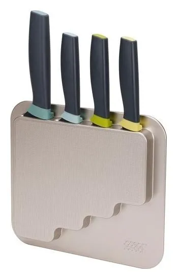 Joseph Joseph DoorStore Set de cuchillos de cocina de 4 piezas Opal