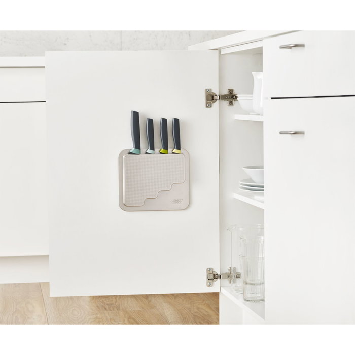 Joseph Joseph DoorStore Set de cuchillos de cocina de 4 piezas Opal