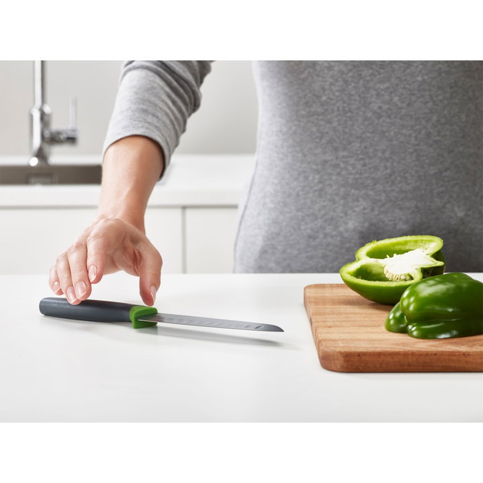 Joseph Joseph DoorStore Set de cuchillos de cocina de 4 piezas Opal