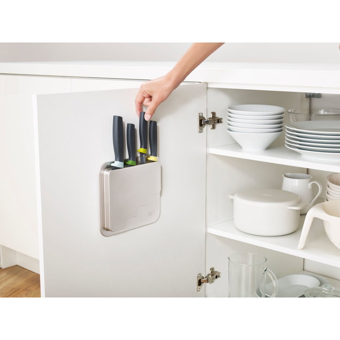 Joseph Joseph DoorStore Set de cuchillos de cocina de 4 piezas Opal