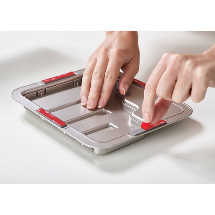 Joseph Joseph DoorStore Set de cuchillos de cocina de 4 piezas Opal