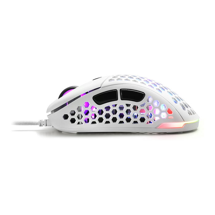 Sharkoon Ratón Light 200 Gaming, Óptico, 16000 DPI, USB Tipo A, 6 Botones Programables, Blanco