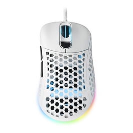 Sharkoon Ratón Light 200 Gaming, Óptico, 16000 DPI, USB Tipo A, 6 Botones Programables, Blanco