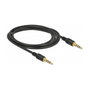 DeLOCK Cable de audio 3,5 mm 4 Pin de conector a conector, 2 m, Negro