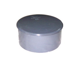 Tapón macho ciego de PVC de 75 mm