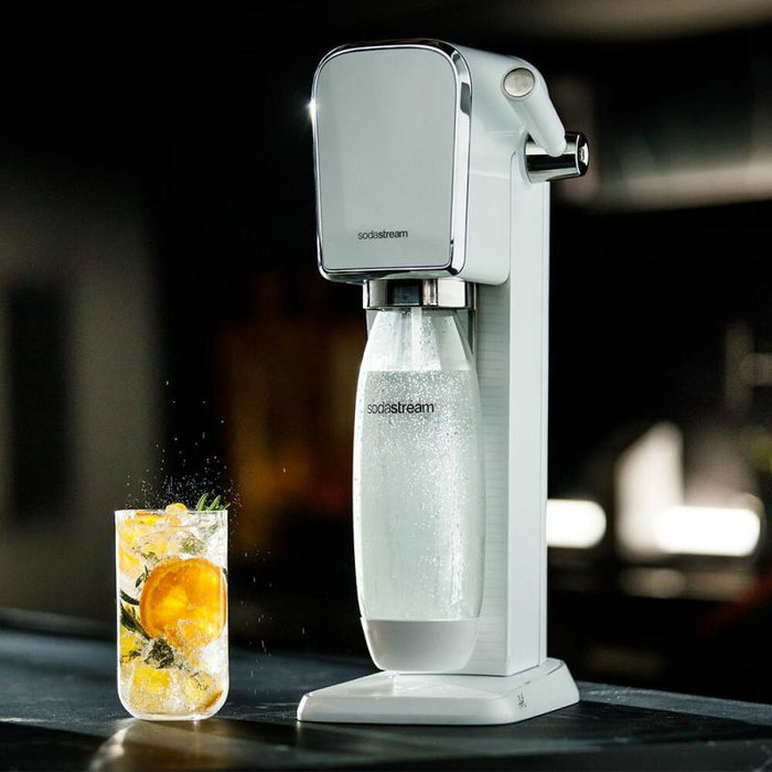 SodaStream Art Blanco con botella PET de 1L