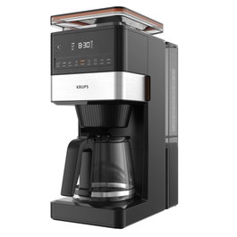 Krups KM8428 Grind Aroma XL - Cafetera de Filtro Automática con Molinillo Integrado, Negro
