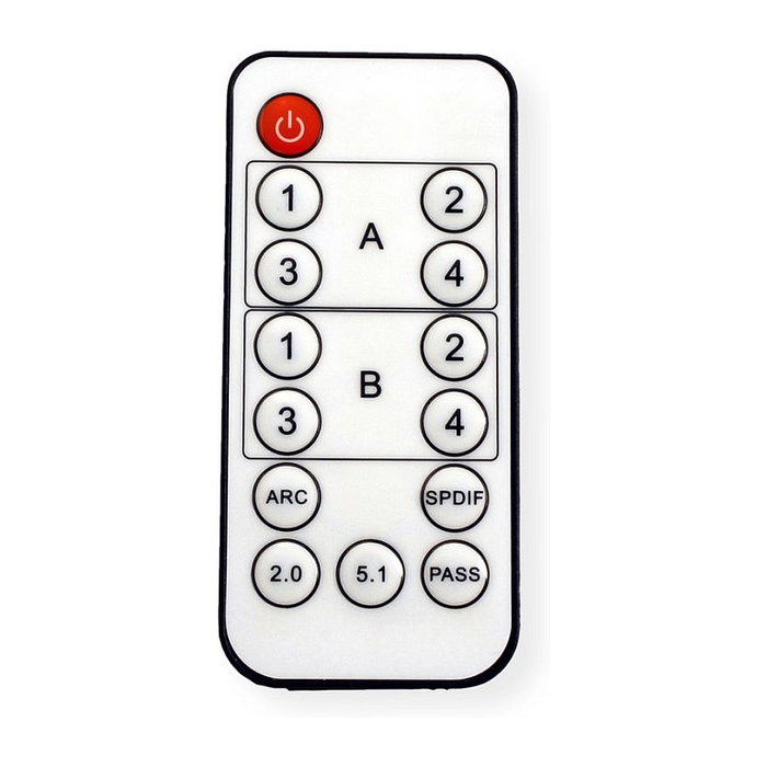 ROLINE Matriz de conmutación AV 4K HDMI 4 x 2 con control remoto