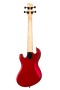 Kala U-Bass de cuerpo macizo rojo de 4 cuerdas