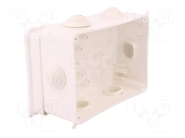 ELEKTRO-PLAST NASIELSK EP-LUX Caja de conexiones blanca con diafragmas
