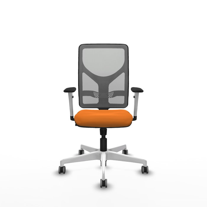 PIQUERAS Y CRESPO Silla de oficina Motilla Naranja y Gris PIQUERAS Y CRESPO Silla de oficina Motilla Naranja y Gris