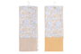 DKD Home Decor Set de 2 Paños de Cocina de Algodón Bandana Pastel Rosa y Amarillo