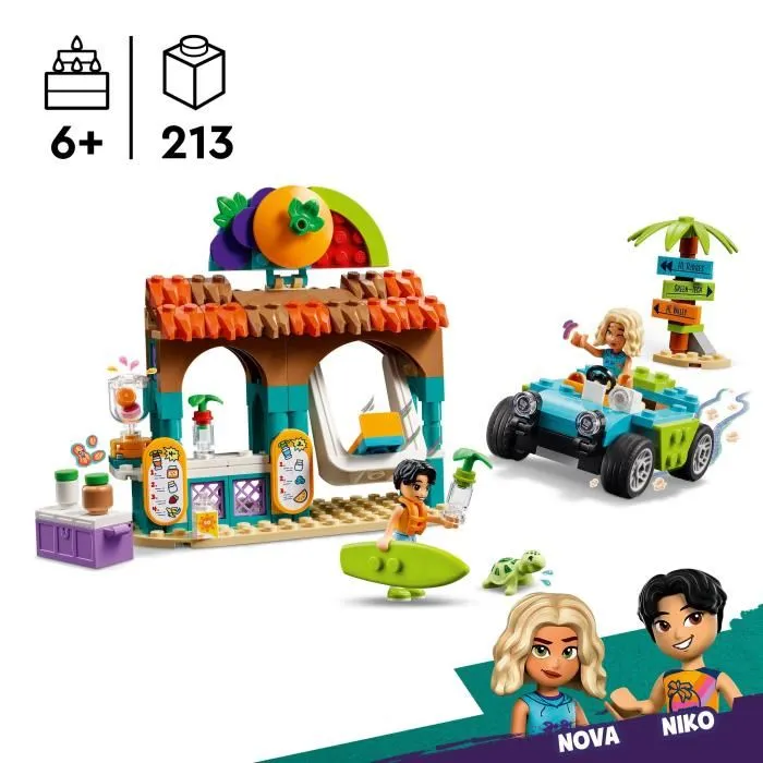 LEGO 42625 Beach Smoothie Bar Set de bebidas para niñas y niños