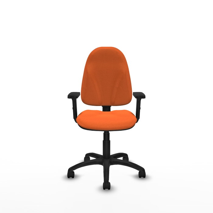 PIQUERAS Y CRESPO Silla de oficina Algarra Naranja con Brazos 2D