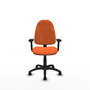 PIQUERAS Y CRESPO Silla de oficina Algarra Naranja con Brazos 2D