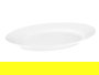 Vivalto Bandeja Opal Ovalada Blanca Vidrio 34 x 26 x 2 cm (Set de 18)
