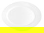 Vivalto Bandeja Opal Ovalada Blanca Vidrio 34 x 26 x 2 cm (Set de 18)