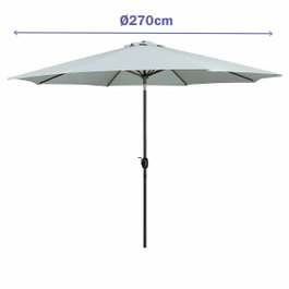 Marbueno Sombrilla de Acero Blanca Ø270 cm