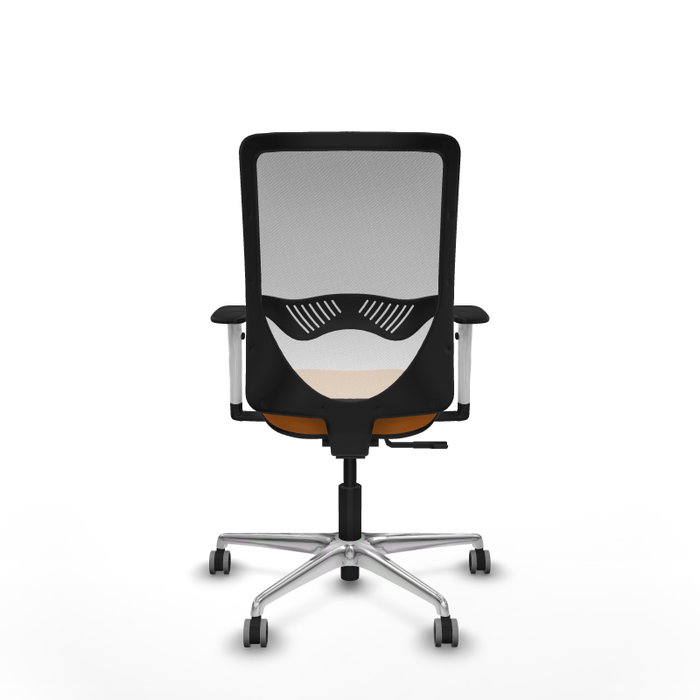 PIQUERAS Y CRESPO Silla de oficina Zulema Naranja y Blanco con Mecanismo Sincro PIQUERAS Y CRESPO Silla de oficina Zulema Naranja y Blanco con Mecanismo Sincro