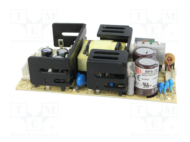 MEAN WELL RPS-75-12 Alimentador de impulso abierto de 75,6W MEAN WELL RPS-75-12 Alimentador de impulso abierto de 75,6W