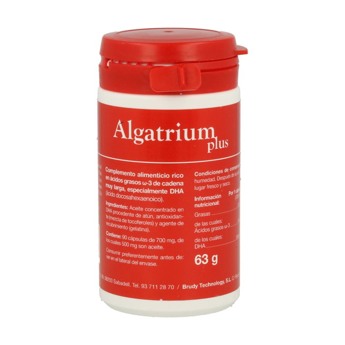 Algatrium Algatrium Plus DHA 70% 700 mg 90 Cápsulas Algatrium Algatrium Plus DHA 70% 700 mg 90 Cápsulas