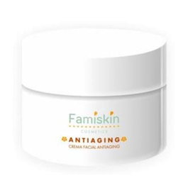 FAMISKIN Crema Facial Antiedad Bio 50ml con Ácido Hialurónico y Extracto de Pino Marino