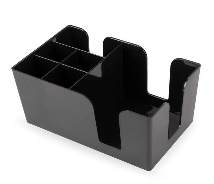 My Bar Organizador de Servilletas y Pajitas con 6 Secciones, 24 cm x 14.7 cm x 10.6 cm (6 Unidades)