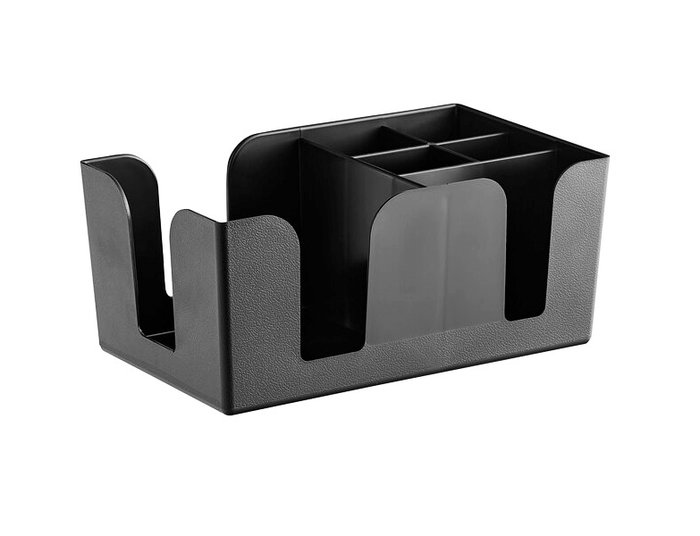 My Bar Organizador de Servilletas y Pajitas con 6 Secciones, 24 cm x 14.7 cm x 10.6 cm (6 Unidades)