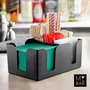 My Bar Organizador de Servilletas y Pajitas con 6 Secciones, 24 cm x 14.7 cm x 10.6 cm (6 Unidades)