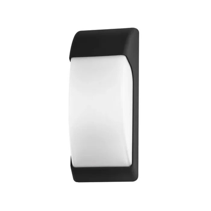 Rabalux RAB-7796 Aplique Exterior Opole Negro Mate Pantalla Blanca E27 IP65 Plástico Rabalux RAB-7796 Aplique Exterior Opole Negro Mate Pantalla Blanca E27 IP65 Plástico