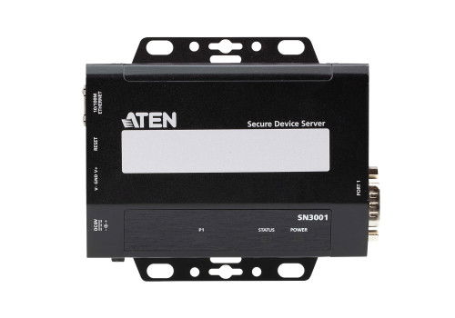 ATEN Servidor de Dispositivo Seguro 1 Puerto RS-232 a Ethernet, SN3001-AX-G - Para SCADA, Acceso Remoto y Control Industrial