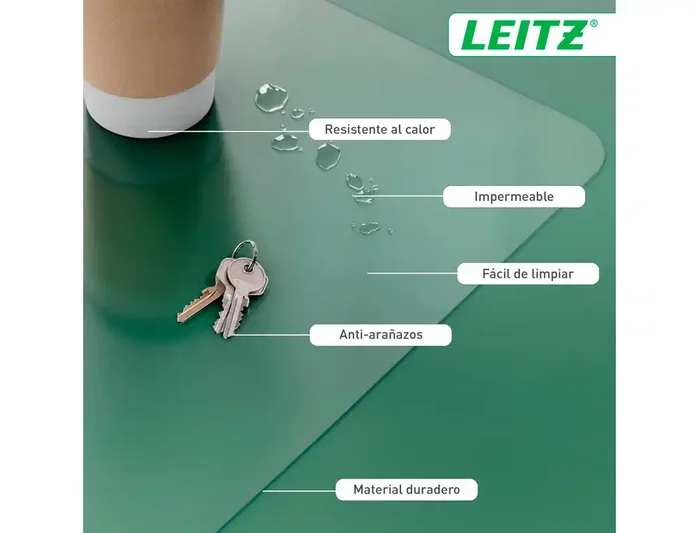 Leitz Alfombrilla de Escritorio Transparente 70x36 cm