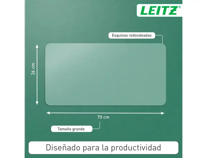 Leitz Alfombrilla de Escritorio Transparente 70x36 cm