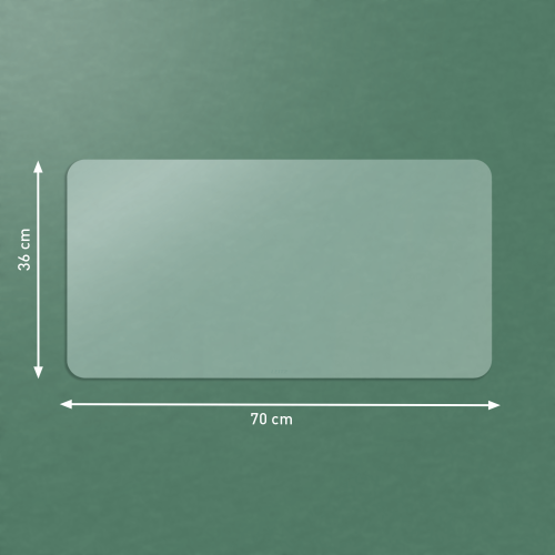 Leitz Alfombrilla de Sobremesa Transparente 70x36 cm