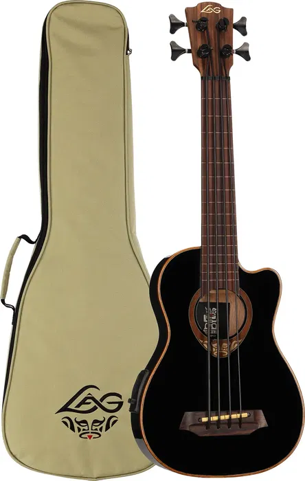 LAG Bajo Tiki Uku Fretless A/E Con Cutway LAG Bajo Tiki Uku Fretless A/E Con Cutway