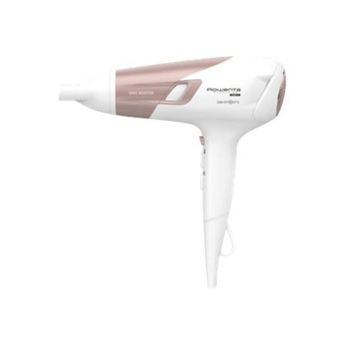 Rowenta Secador de Pelo Studio Dry CV5830F0, Color Blanco Rosa Dorado, 2100W