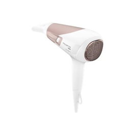 Rowenta Secador de Pelo Studio Dry CV5830F0, Color Blanco Rosa Dorado, 2100W