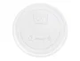 Blanca Tapa de plástico biodegradable para vaso de 290 cc, paquete de 100 unidades