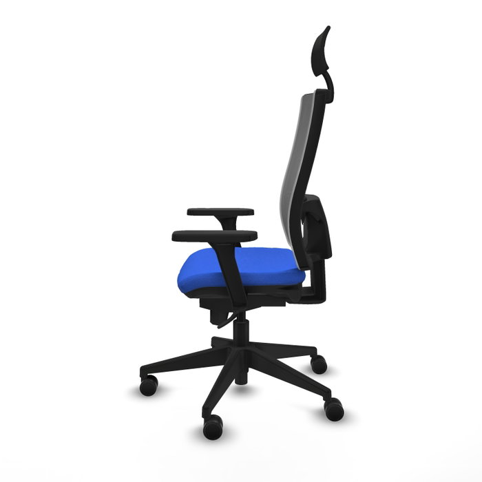 PIQUERAS Y CRESPO Silla de oficina Horna con mecanismo Sincro, Azul y Gris PIQUERAS Y CRESPO Silla de oficina Horna con mecanismo Sincro, Azul y Gris