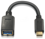 Aisens Cable USB 3.1 Gen1 USB-C Macho a USB-A Hembra 15cm Negro