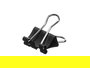 Pincello Set 8 Pinzas Clip Negro Metal 7.5x12.5x2 cm (Set de 24)
